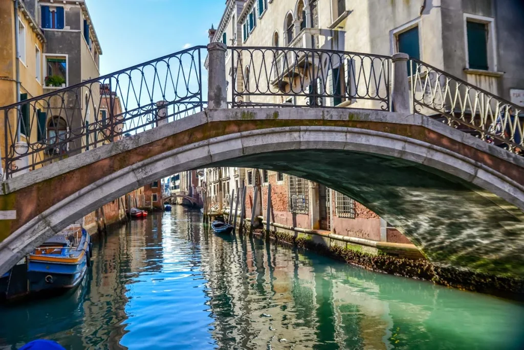 Venice Canals surrounded by modern homes